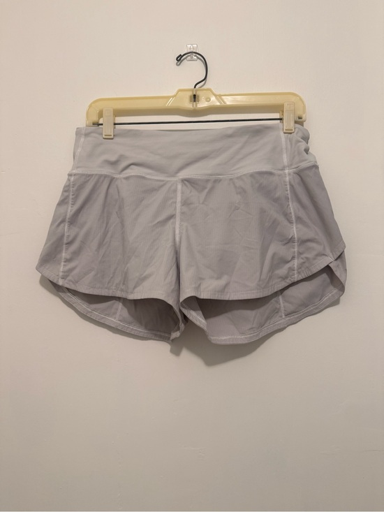 lululemon athletica Pants - lululemon athletica Light Gray speed up Shorts with Wide Waistband 4”
